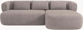 Bouclé hoekbank Jenny (3-zits)