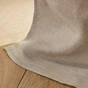Linnen gordijn gevoerd met katoen met oogjes Colin