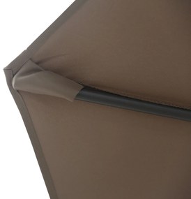Camello Valerio Stokparasol M (excl. Voet) Aluminium Taupe