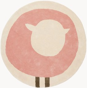Handgetuft kindervloerkleed Sheep Pink