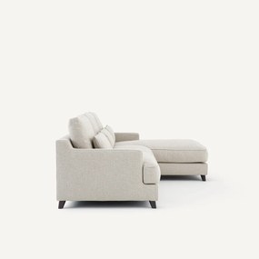 Hoekbank in getextureerd viscose/linnen, Alwine