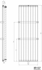 Sapho Magnifica radiator wit 60x180cm 1070W