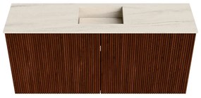 Mondiaz Joya DLux 90cm toiletmeubel ruby met wastafel faye midden zonder kraangat meli