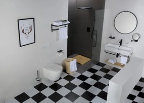 Saniclear Jama randloos hangend toilet met platte softclose zitting