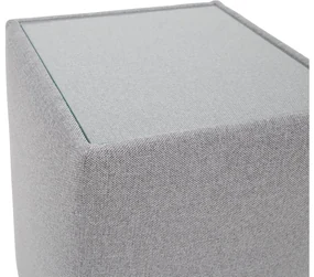 Goossens Hocker Dutch Comfort Line B, Hocker met glasplaat