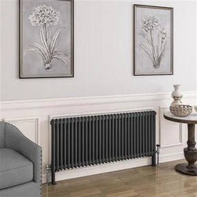 Eastbrook Imperia 2 koloms radiator 145x60cm 2046W antraciet