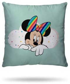 Bedset in katoen, Minnie regenboog