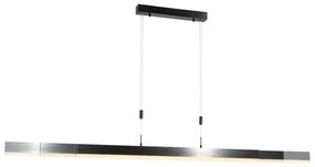 Eettafel / Eetkamer Verstelbare hanglamp zwart 150cm incl. LED dimbaar - Lamba Modern Binnenverlichting Lamp