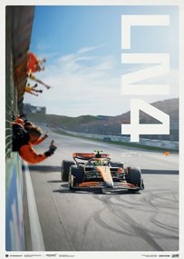 Kunstdruk McLaren Formula 1 Team - Lando Norris - Zandvoort 2024 Victory
