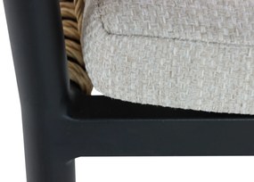 Tuinstoel Aluminium/rope Zwart Hartman Cairo