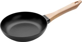 Staub Pans Koekenpan met houten handvat 20 cm, Zwart - Pans - Staub