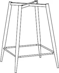 [*] Hoge Kruk Poten Glamm Natuurlijk Hout - Sklum