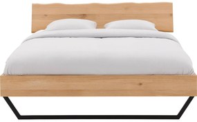 Goossens Bedframe Slade, Bedframe 140 x 220 cm hoofdbord organisch