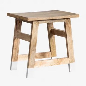 Lage Kruk In Pid-mangohout Wit - Sklum