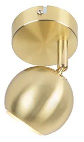 Retro plafondspot messing rond - Gissi