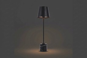 Moderne Tafellamp Zwart Incl. LED Dimbaar IP Oplaadbaar - Topi Grijs