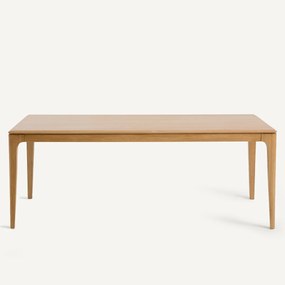 Tafel van massief eiken en eikenfineer, 8 couverts, SANARA