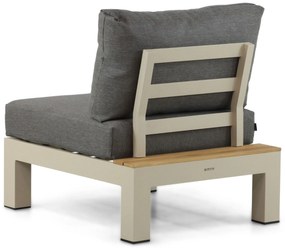 Loungeset 6 personen Aluminium/Teak Taupe Lifestyle Garden Furniture Vittoria