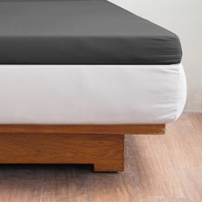 Hoeslaken Topper Luxor – Egyptisch katoen – 80×200 – antraciet