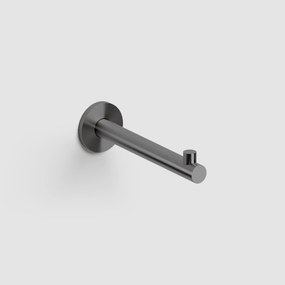 Clou Kaldur toiletrolhouder recht gunmetal geborsteld