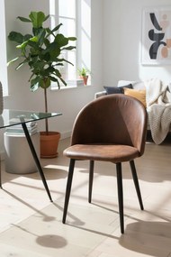 Zwarte vint kunstlederen stoel