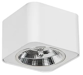 Moderne opbouwspot wit vierkant GU10 111mm - Boxer