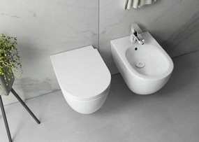 Sapho Infinity hangend bidet 36x53cm wit mat