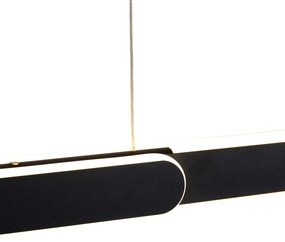 Eettafel / Eetkamer Hanglamp zwart incl. LED dimbaar in kelvin verstelbaar - Yipke Design Binnenverlichting Lamp