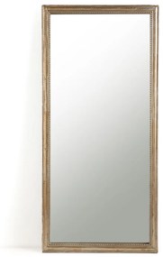 Rechthoekige spiegel in metaal. in massief mangohout 80x170 cm, Afsan