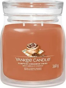 Yankee Candle Pumpkin Cinnamon Swirl Signature Medium Jar - Geurkaars - 50 branduren - Herfstgeur