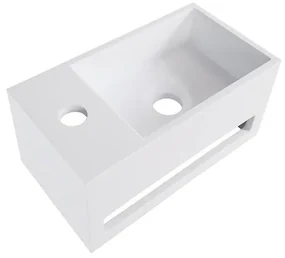 Wiesbaden Julia fontein rechts Solid surface 35 x 20 x 16 cm mat wit 36.4051