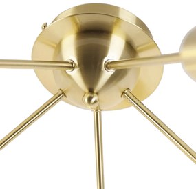 Art Deco plafondlamp goud rond 5-lichts -Facil Art Deco E27 Binnenverlichting Lamp