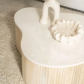 Eleonora Kira Salontafel Met Marmer Blad Groot - 83 X 72cm.