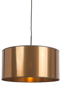Eettafel / Eetkamer Art Deco hanglamp wit met koperen kap 50 cm - Combi 1 Modern E27 rond Binnenverlichting Lamp