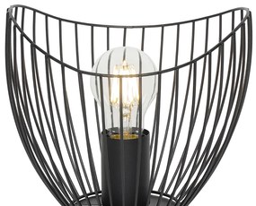 Moderne tafellamp zwart 20 cm - Pua Design, Modern E27 rond Binnenverlichting Lamp