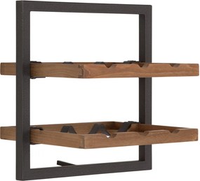 DTP Home Shelfmate & Winemate Natural 7-delig Wijn-wandrek 130x115cm - 130x25x115cm.