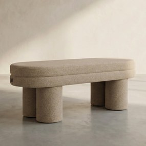 Dutchbone Fern Bankje Beige Boucle Stof