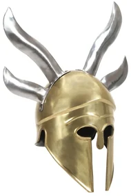vidaXL Soldatenhelm Grieks replica LARP staal messingkleurig