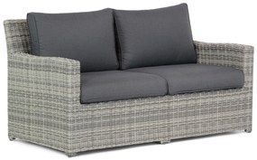 Stoel en Bank Loungeset 6 personen Wicker Grijs  Garden Collections Giardino/Napoli