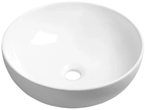 Sapho Rondane keramische waskom 41x41cm wit