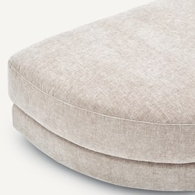 Modulaire voetensteun in chenille fluweel, TIBERIO