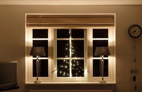 Fairybell verlichte raamkerstboom - 125 cm - 60 warm witte ledlampjes
