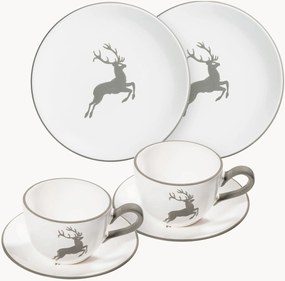 Handgemaakt koffiezetapparaat Grauer Hirsch, 2 personen, 6-delig