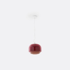 Hanglamp in gekleurd glasØ30,5 cm, Kinoko