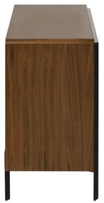 Kave Home Nadyria Retro Design Dressoir Walnoot - 140x48x82cm.