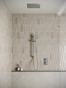 Saniclear Cube inbouw regendouche met inbouw douchekop 30x30cm, glijstang en staafhanddouche RVS