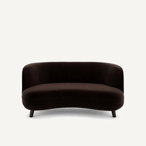 Bank XS in fluweel, Rosebury design E. Gallina