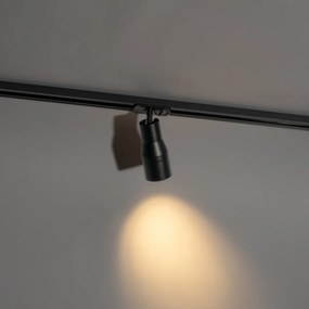 Moderne spot zwart voor railsysteem 1-fase  - Iconic Kohua