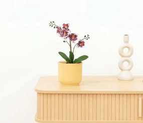 Kunst Phalaenopsis orchid violet white - 41cm