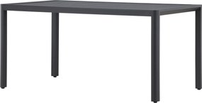 The Outsider Tuintafel Cas Zwart – rechthoekige Aluminium tuintafel 150 x 85 cm